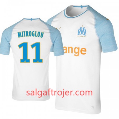 Olympique de Marseille Fodboldtrøjer Mitroglou 11 Hjemmebanesæt 2018/19 Kort ærmer Olympique de Marseille Fodboldtrøjer Mitroglou 11 Hjemmebanesæt 2018/19 Kort ærmer